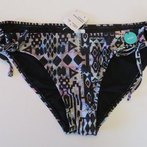 Forever21 Black Mosaic Bathing Suit Bikini Bottom